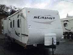 THOR SummitWave Right Front Model 29DLS Travel Trailer. CA RV Sales