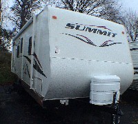 THOR SummitWave Right Front Model 280FQ Travel Trailer. CA RV Sales