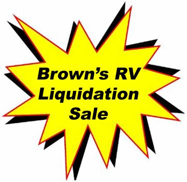 BROWN's CALIFORNIA RV Liquidation SALE LOGO