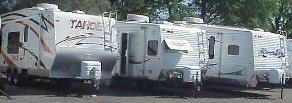  Tahoe, TrailRider, Rampage Freestyle Toy Haulers logo 