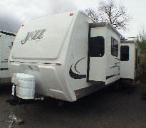 THOR JAZZ Left Front Model 300RLS Travel Trailer. CA RV Sales