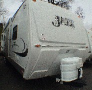 THOR JAZZ Right Front Model 300RLS Travel Trailer. CA RV Sales