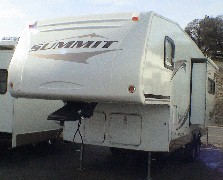 Left Front Image: Summit - Wave Model 245RKS Fifth Wheel. CA RV Sales