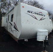THOR SummitWave Right Front Model 29DLS Travel Trailer. CA RV Sales
