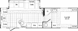 Floorplan Model 295RLS THOR california Fifth Wheels