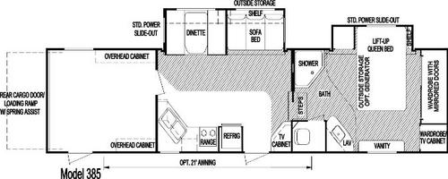 Model 385 floorplan