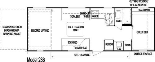 Aljo Model 286 TrailRider floorplan