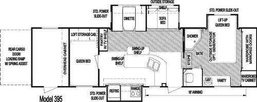 Model 395 floorplan